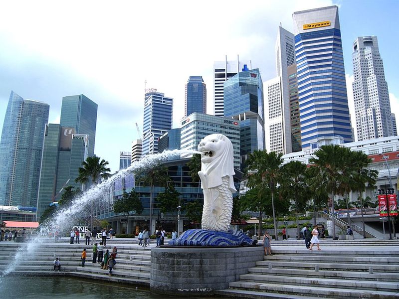 Singapore city skyline