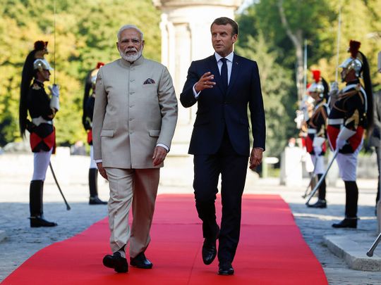 190823 Modi Macron