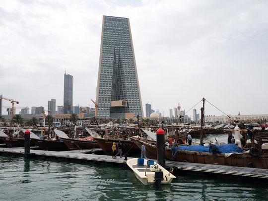 Stock Kuwait city skyline