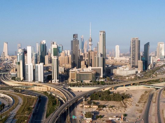 Stock Kuwait city skyline