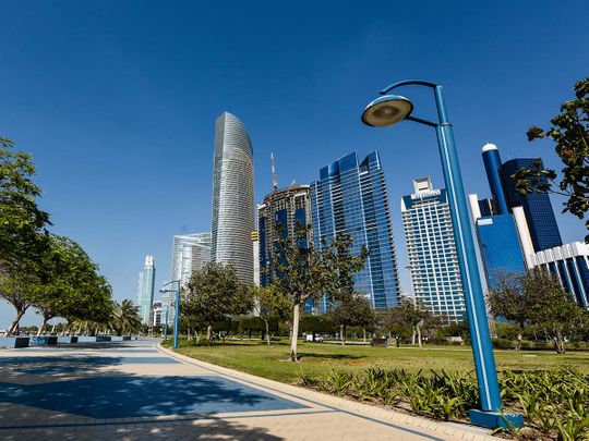 Stock Abu Dhabi skyline