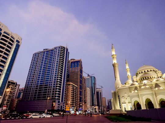 Stock Sharjah skyline