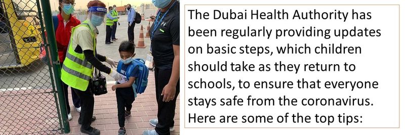 The Dubai Health Authority has been regularly providing updates on basic steps