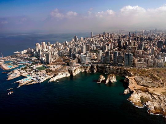 STOCK BEIRUT LEBANON SKYLINE 