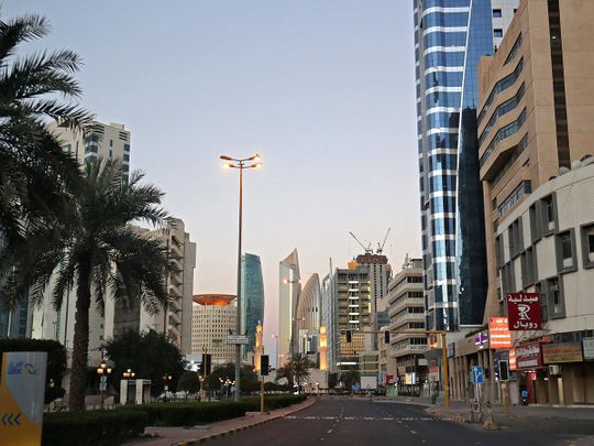 Stock Kuwait skyline