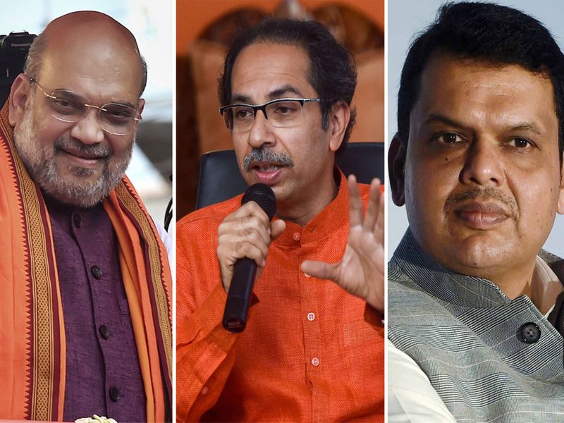 Amit Shah, Thackeray, Fadnavis