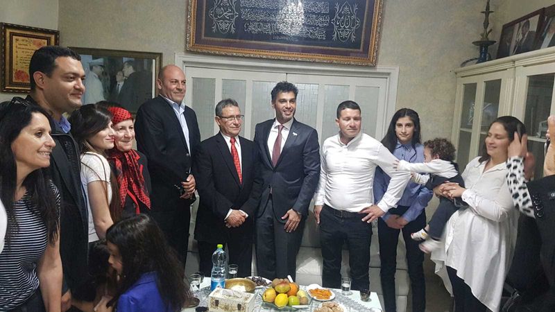 UAE ambassador with family of Abu Ghosh mayor