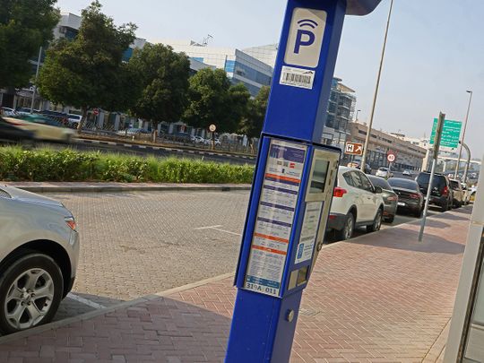 Stock RTA parking meter Dubai