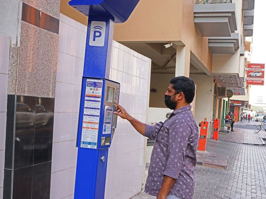 Stock RTA parking meter Dubai