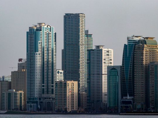 Stock Sharjah skyline residential