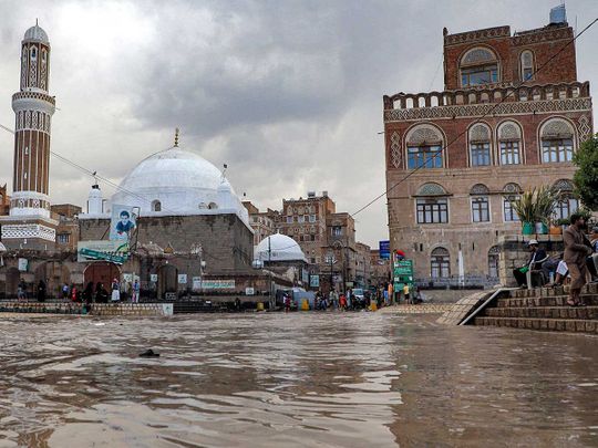 yemen mosque flood 