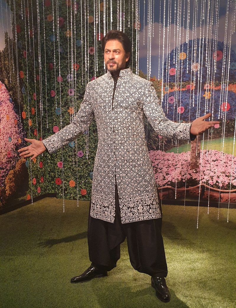 Wax statue of Bollywood star Shah Rukh Khan at Madame Tussauds Dubai