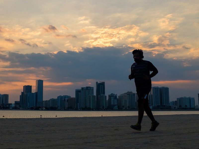 STOCK Mamzar beach in Dubai