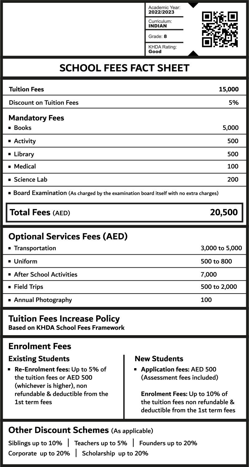 School Fee Fact Sheet