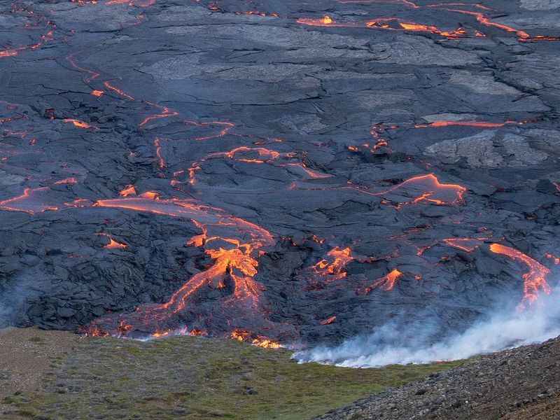 Volcano lava