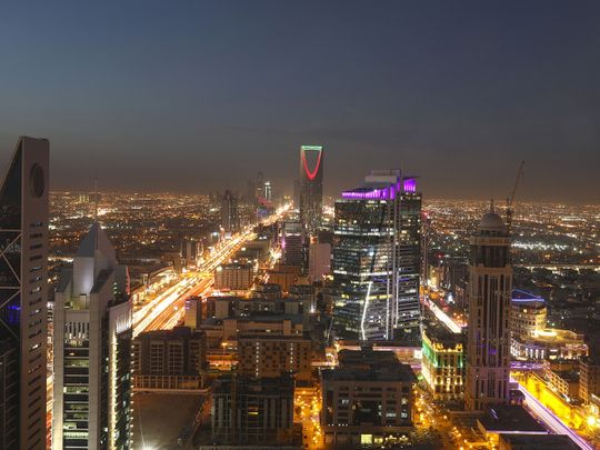 Stock - Saudi economy / Riyadh skyline