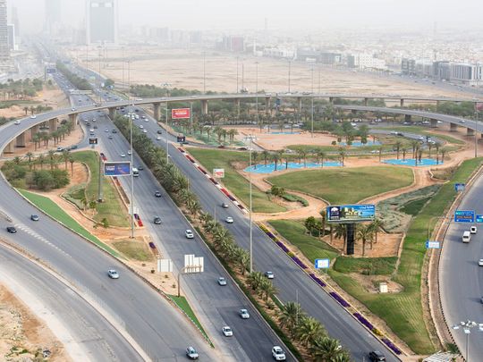 Stock - Saudi economy / Riyadh skyline