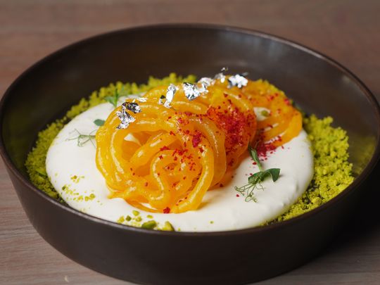 Jalebi with Rabri