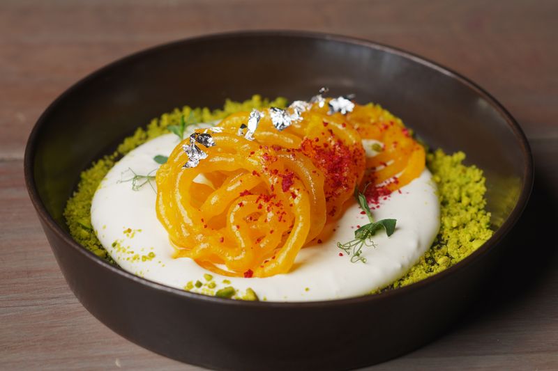 Jalebi with Rabri