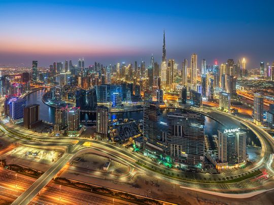 Stock Dubai skyline