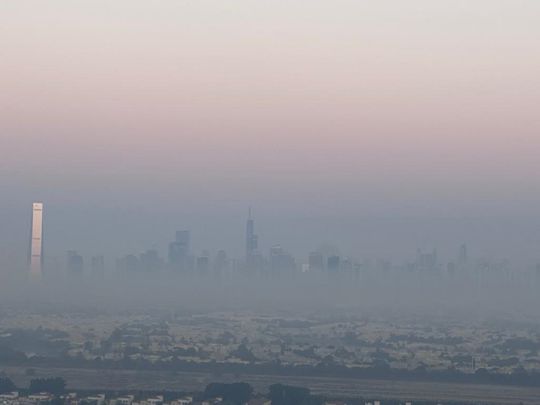 Fog in Dubai