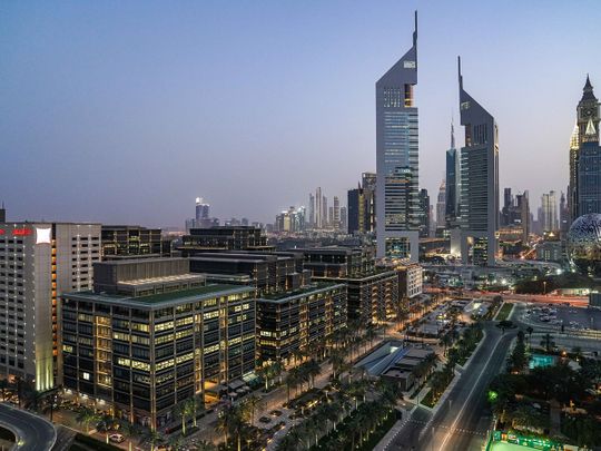 STOCK Dubai skyline