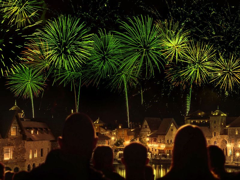 Riverland Dubai fireworks Saudi National Day