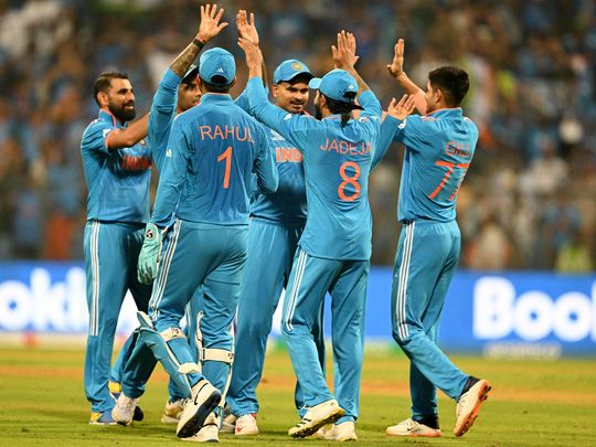 India’s players celebrate