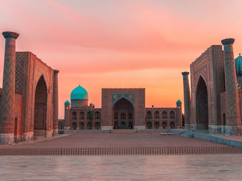 Registan Square in Samarkand, Uzbekistan