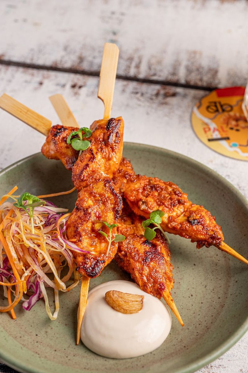 Siliguri chicken skewers