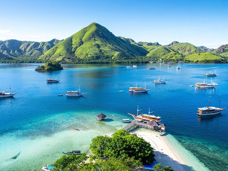 Kelor Island on Komodo National Park, Indonesia 