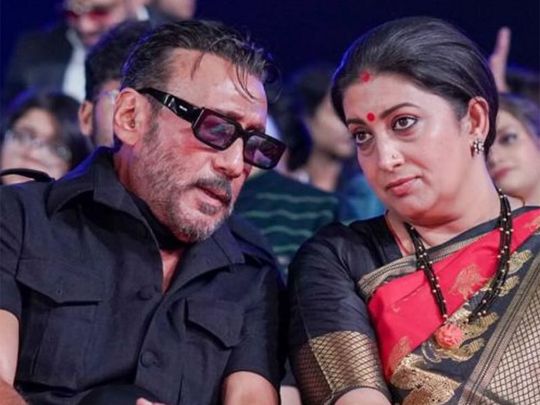 Smriti Irani with Jackie Shroff