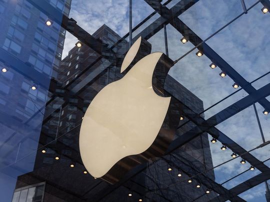 An Apple store in the Upper West side neighborhood of New York