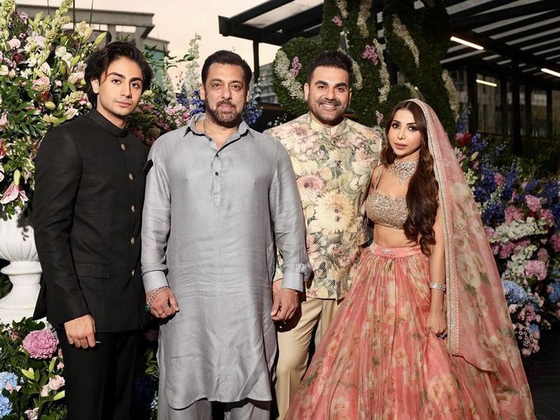 Arhaan Khan, Salman Khan, Arbaaz Khan and Shura Khan