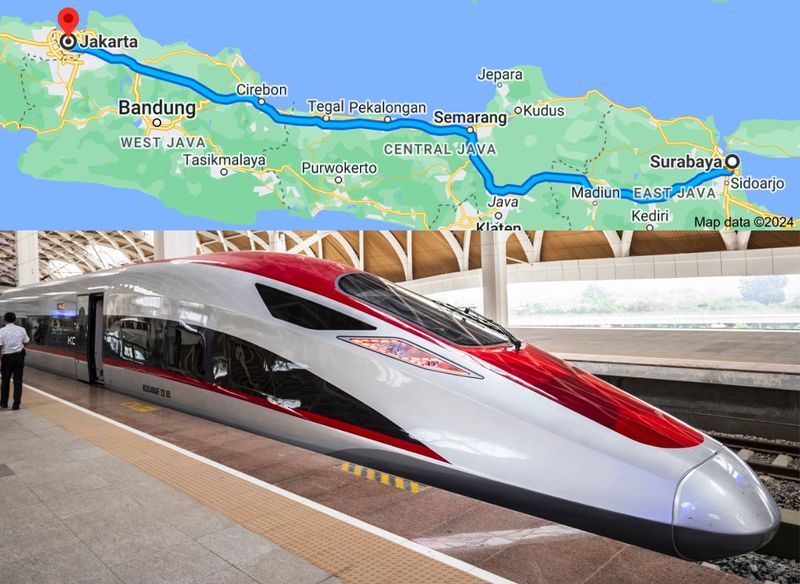 Whoosh Indonesia high speed train