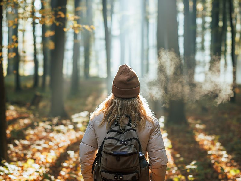 person in nature