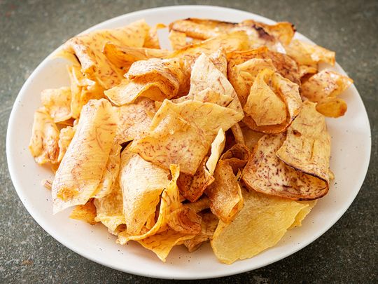 Taro root chips 